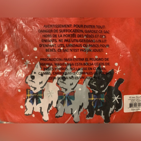 Vera Bradley Scottie Dog long sleeve shirt - Picture 3 of 9